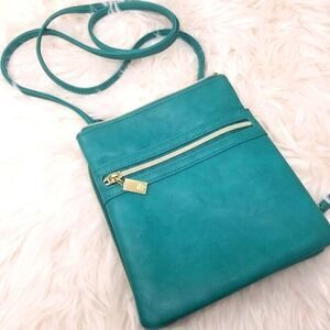 S&Co. Like New Green Crossbody Bag